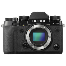 Fujifilm X-T2 Compact System Camera, 4K Ultra HD, 24.3MP, Wi-Fi, OLED EVF, 3” Tiltable LCD Screen, Body Only